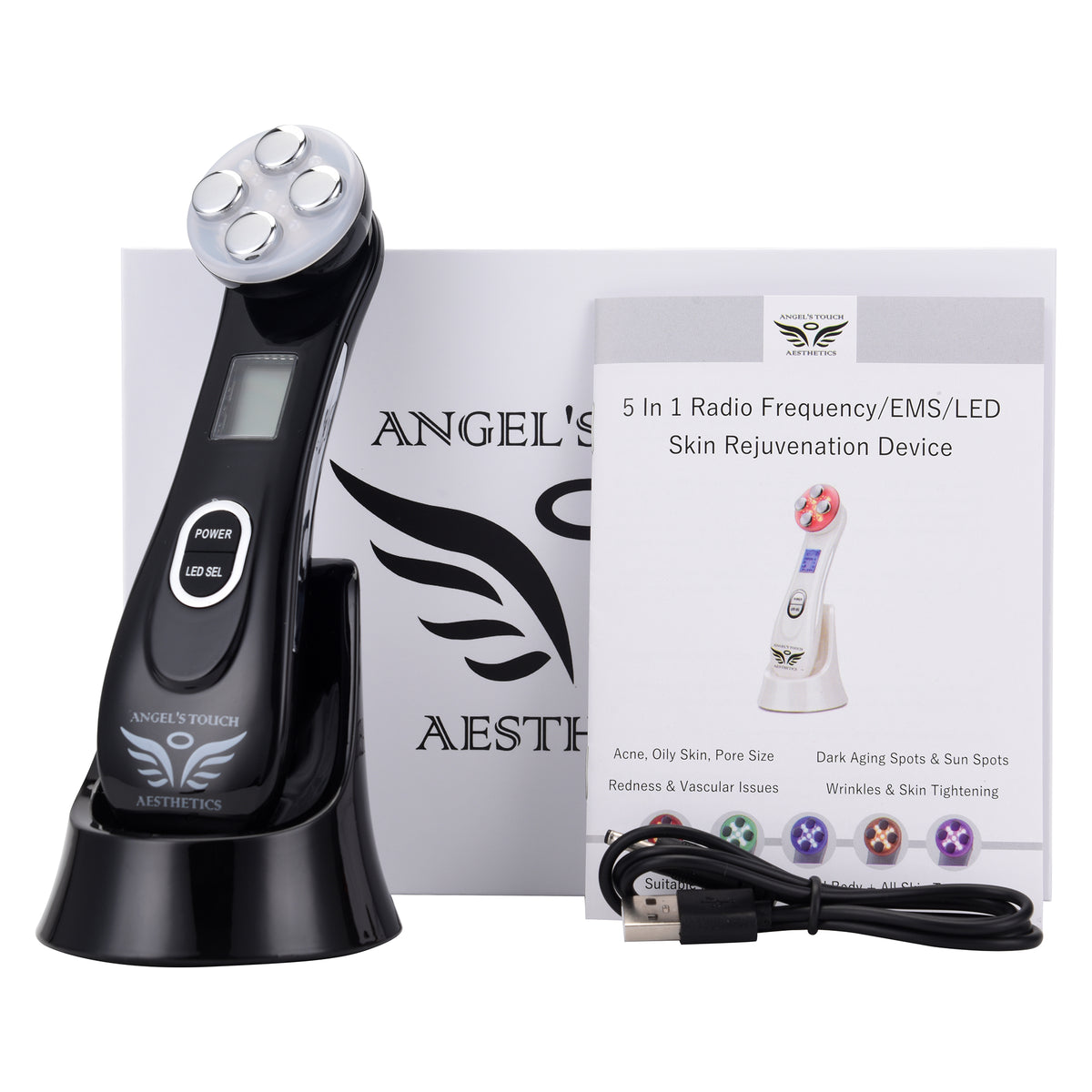 5 In 1 Radio Frequency/EMS/LED Skin Rejuvenation Device – Angels 